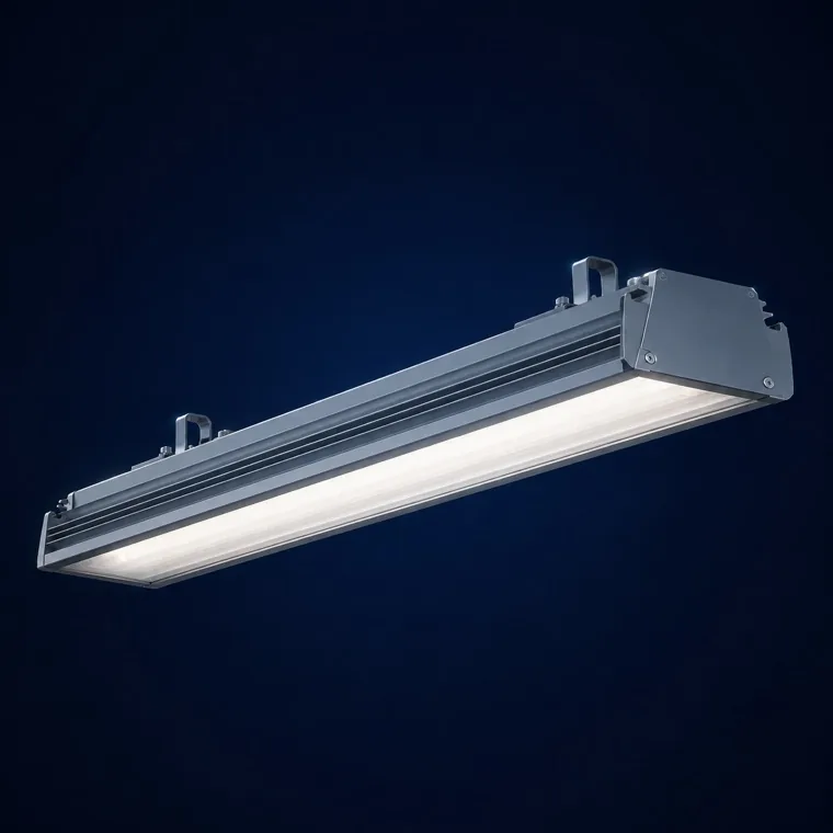 Linear high-bay luminaire